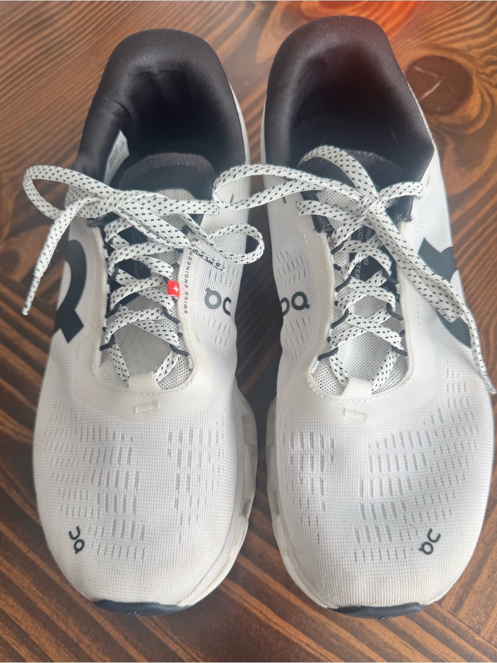 On Cloud monster Running Shoes - White/Black
